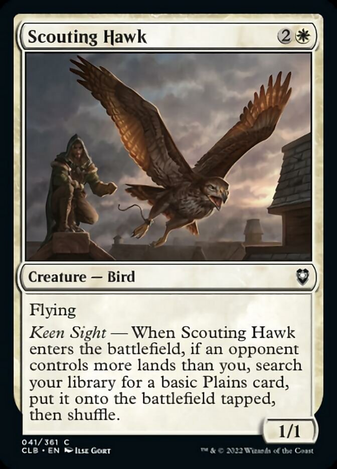 Scouting Hawk [Commander Legends: Battle for Baldur's Gate] | Silver Goblin