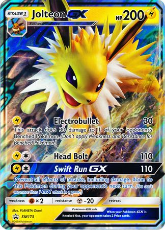 Jolteon GX (SM173) (Jumbo Card) [Sun & Moon: Black Star Promos] | Silver Goblin