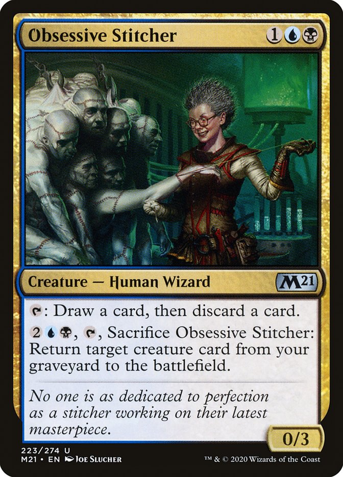 Obsessive Stitcher [Core Set 2021] | Silver Goblin