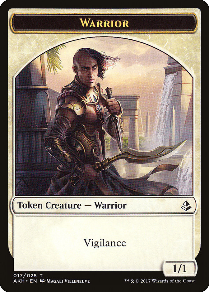 Warrior Token [Amonkhet Tokens] | Silver Goblin
