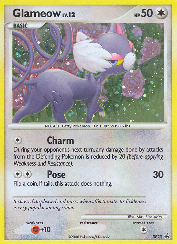 Glameow (DP23) [Diamond & Pearl: Black Star Promos] | Silver Goblin