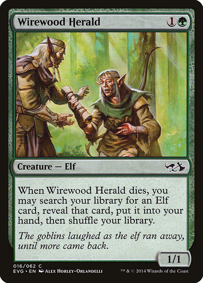 Wirewood Herald (Elves vs. Goblins) [Duel Decks Anthology] | Silver Goblin