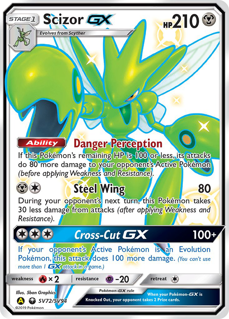 Scizor GX (SV72/SV94) [Sun & Moon: Hidden Fates - Shiny Vault] | Silver Goblin