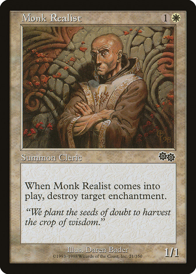 Monk Realist [Urza's Saga] | Silver Goblin