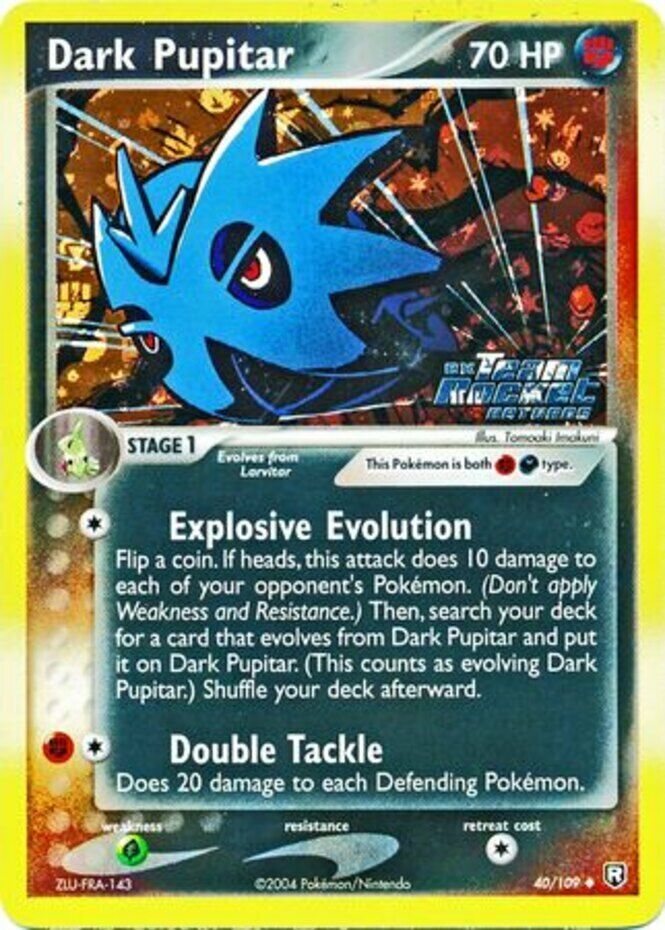 Dark Pupitar (40/109) (Stamped) [EX: Team Rocket Returns] | Silver Goblin