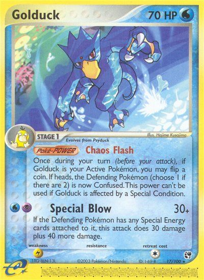 Golduck (17/100) [EX: Sandstorm] | Silver Goblin