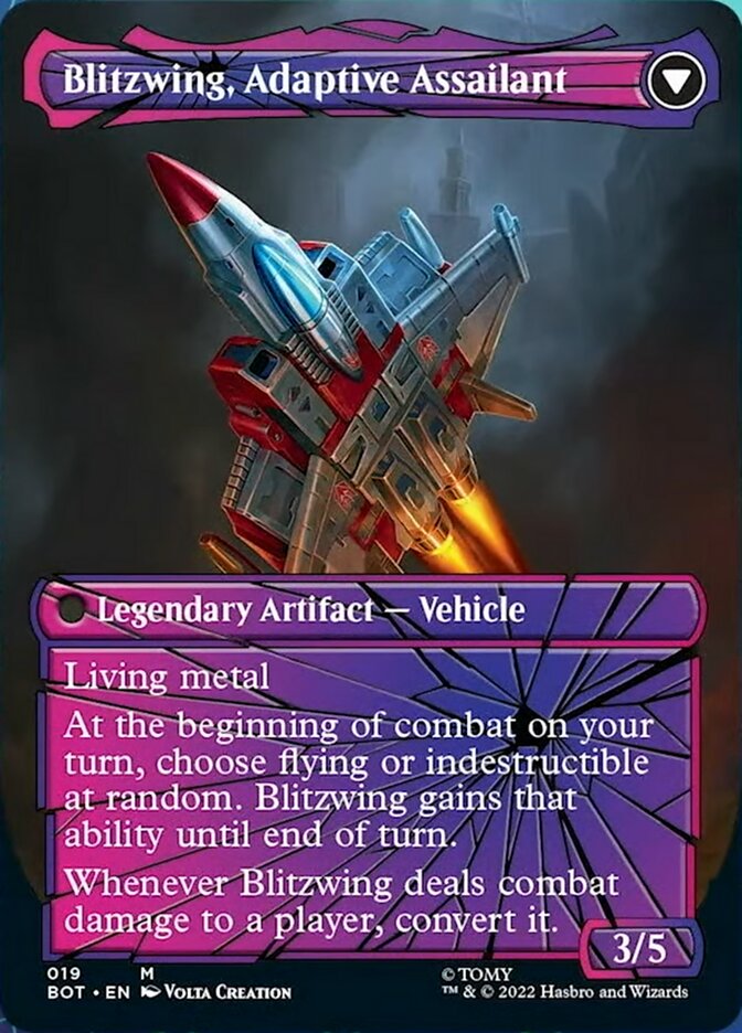 Blitzwing, Cruel Tormentor // Blitzwing, Adaptive Assailant (Shattered Glass) [Transformers] | Silver Goblin