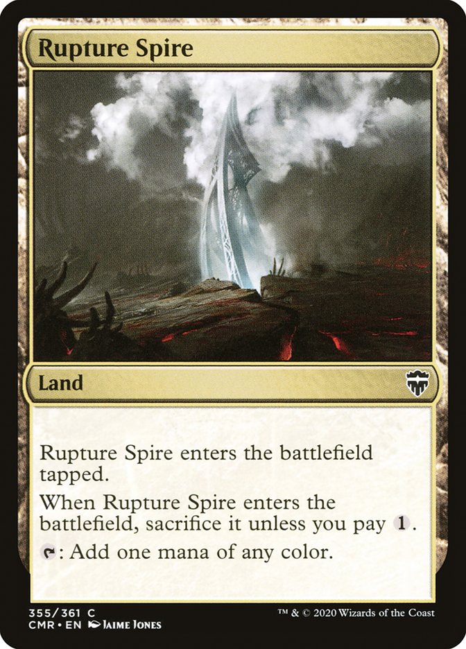 Rupture Spire (355) [Commander Legends] | Silver Goblin