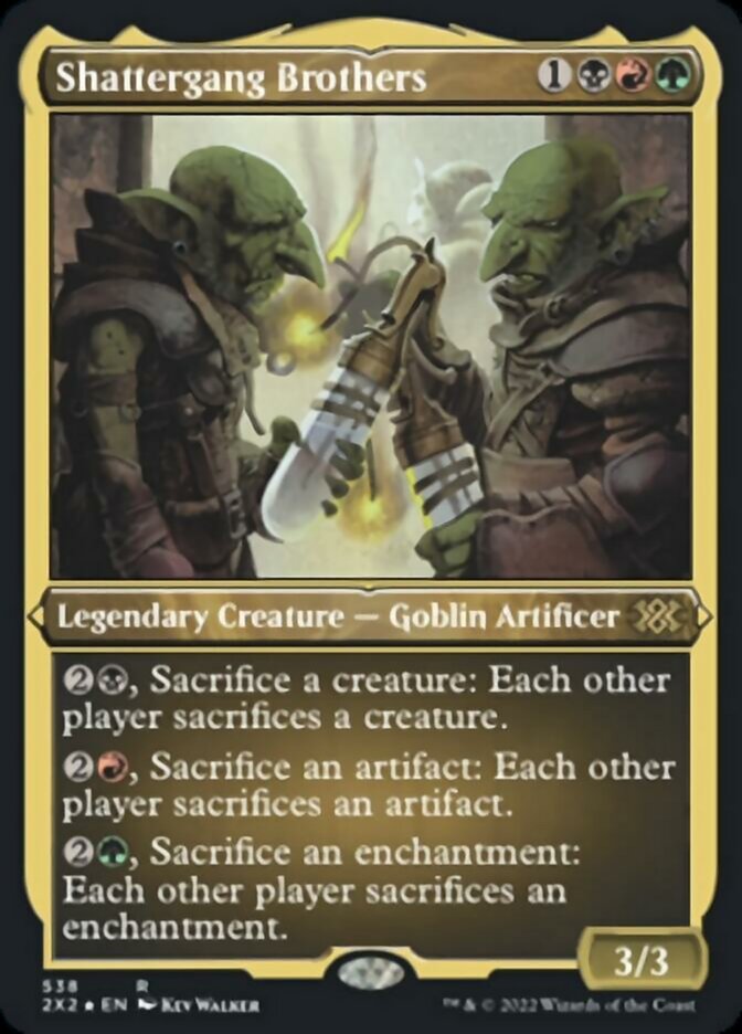 Shattergang Brothers (Foil Etched) [Double Masters 2022] | Silver Goblin