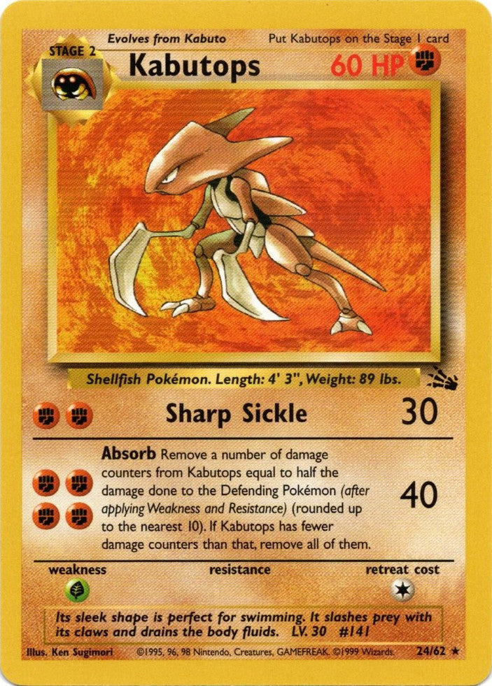 Kabutops (24/62) [Fossil Unlimited] | Silver Goblin