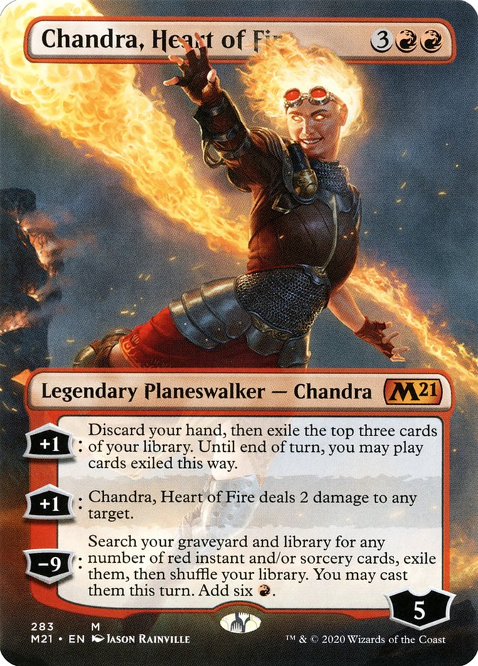 Chandra, Heart of Fire (Borderless) [Core Set 2021] | Silver Goblin