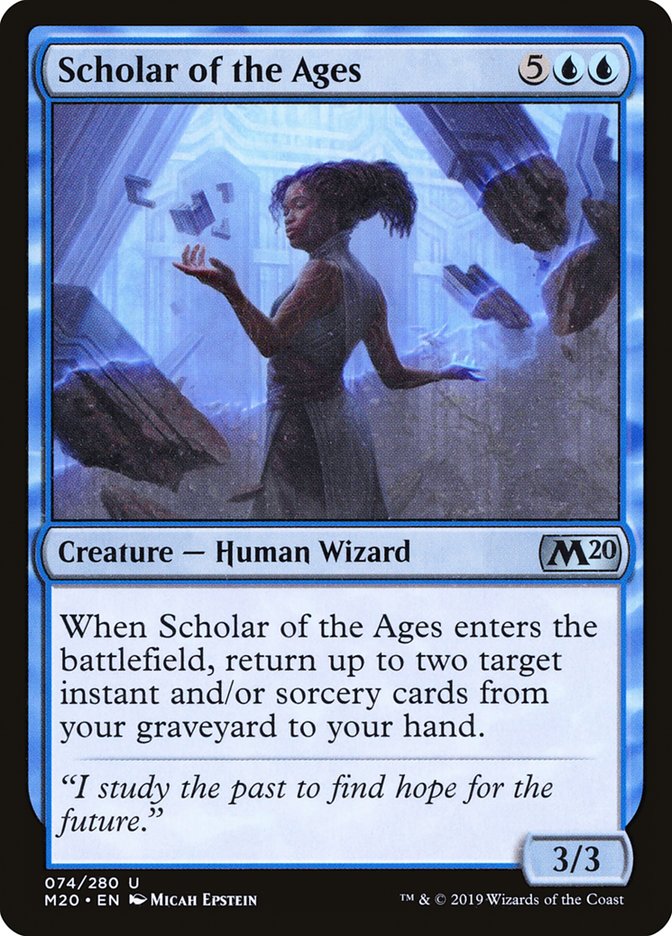 Scholar of the Ages [Core Set 2020] | Silver Goblin