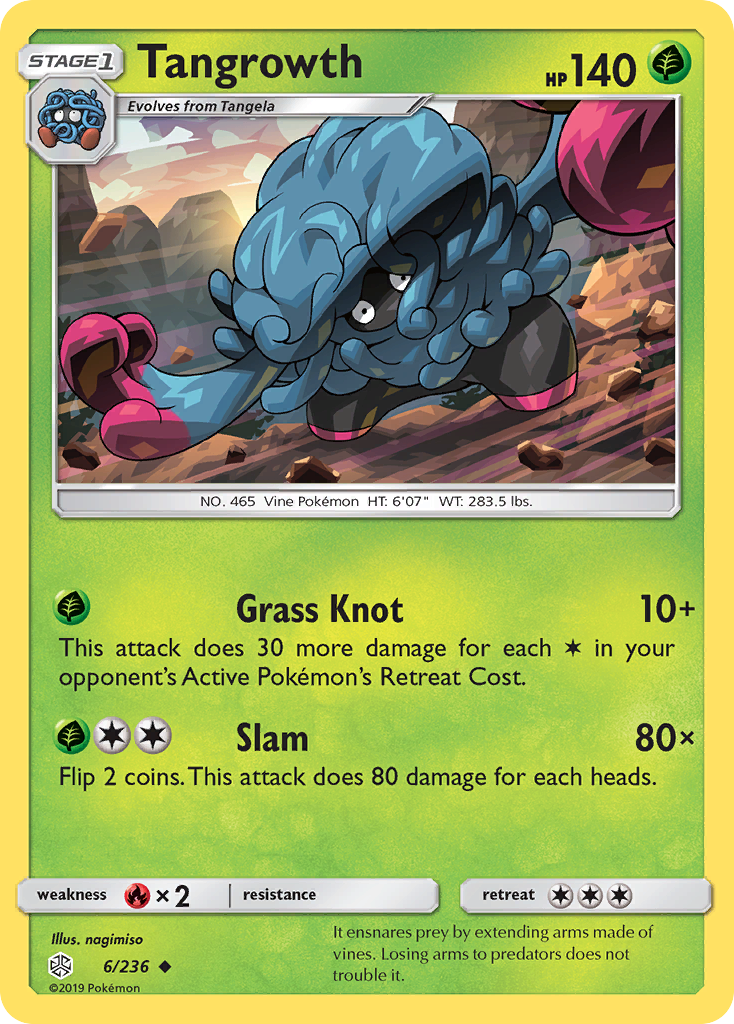 Tangrowth (6/236) [Sun & Moon: Cosmic Eclipse] | Silver Goblin