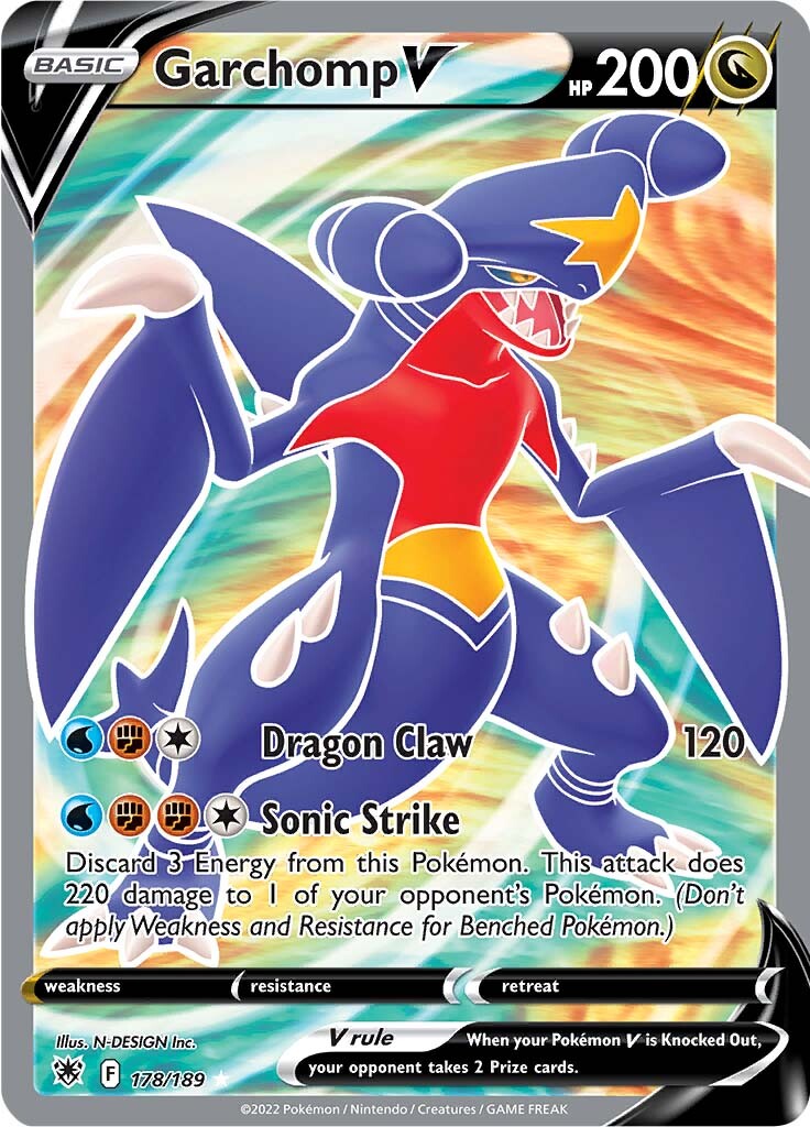 Garchomp V (178/189) [Sword & Shield: Astral Radiance] | Silver Goblin