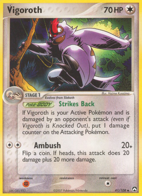 Vigoroth (41/108) [EX: Power Keepers] | Silver Goblin