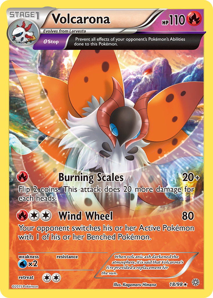 Volcarona (18/98) [XY: Ancient Origins] | Silver Goblin