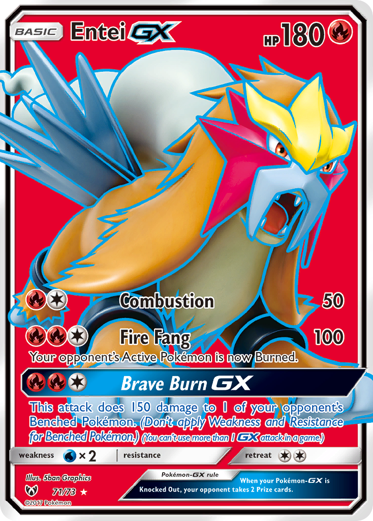 Entei GX (71/73) [Sun & Moon: Shining Legends] | Silver Goblin