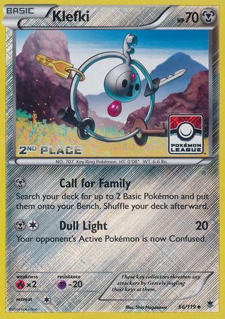 Klefki (66/119) (League Promo 2nd Place) [XY: Phantom Forces] | Silver Goblin