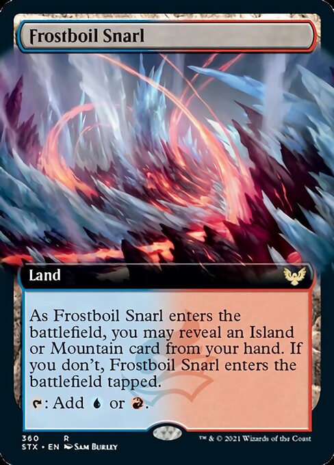 Frostboil Snarl (Extended Art) [Strixhaven: School of Mages] | Silver Goblin