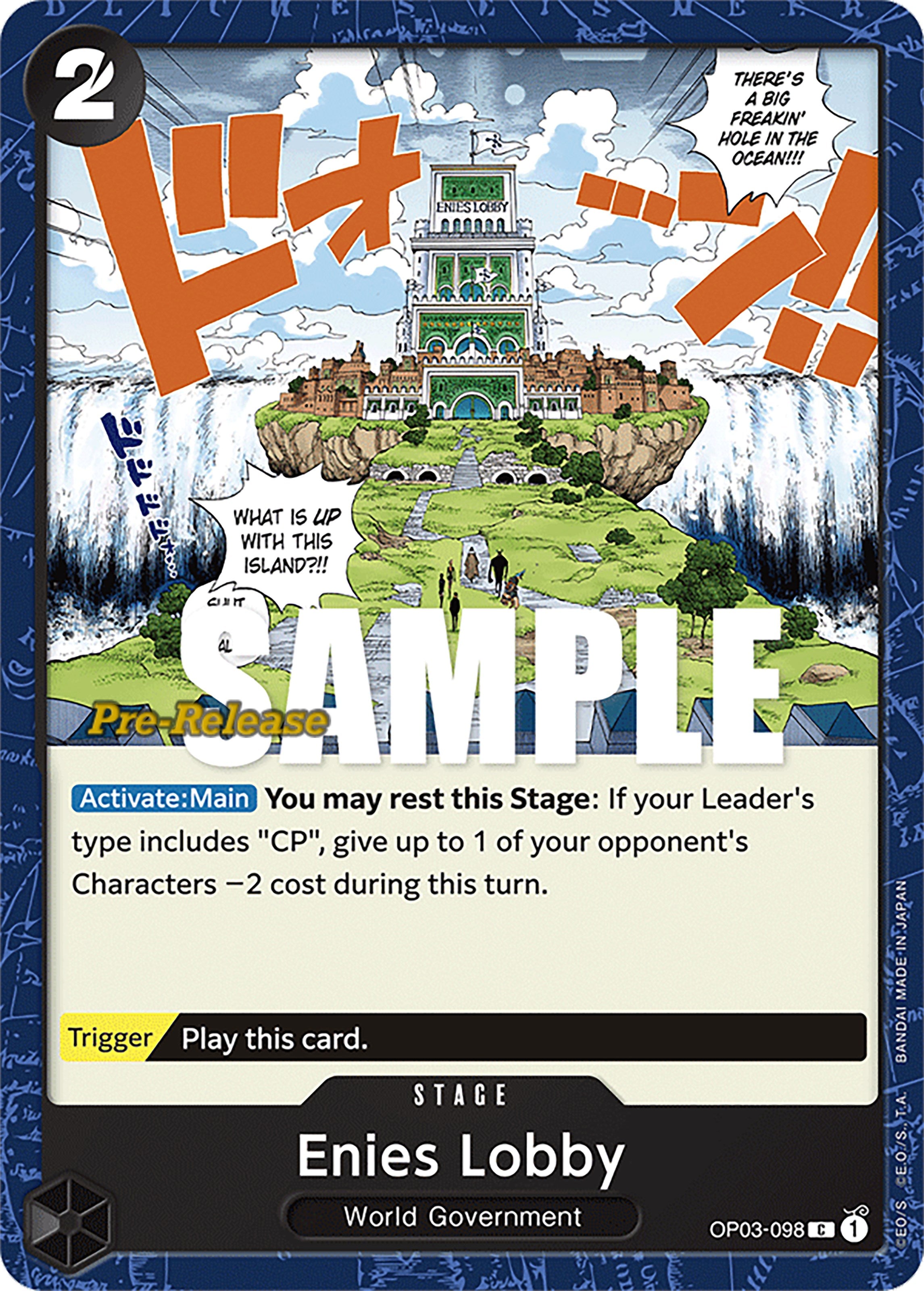Enies Lobby [Pillars of Strength Pre-Release Cards] | Silver Goblin