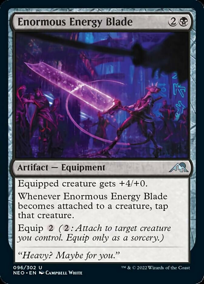 Enormous Energy Blade [Kamigawa: Neon Dynasty] | Silver Goblin