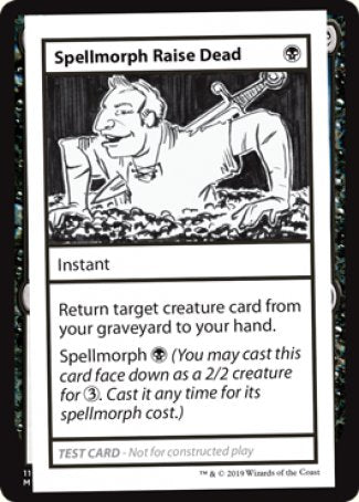 Spellmorph Raise Dead (2021 Edition) [Mystery Booster Playtest Cards] | Silver Goblin
