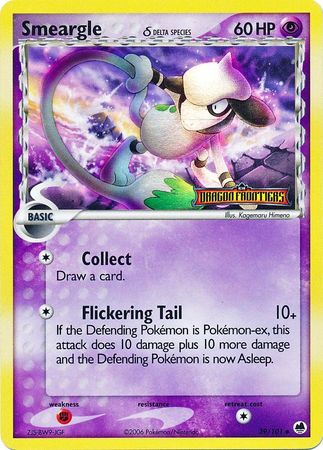 Smeargle (39/101) (Delta Species) (Stamped) [EX: Dragon Frontiers] | Silver Goblin