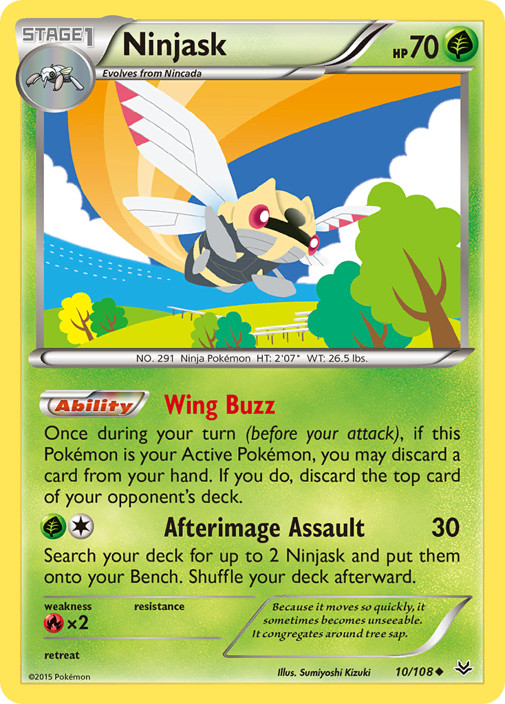 Ninjask (10/108) [XY: Roaring Skies] | Silver Goblin