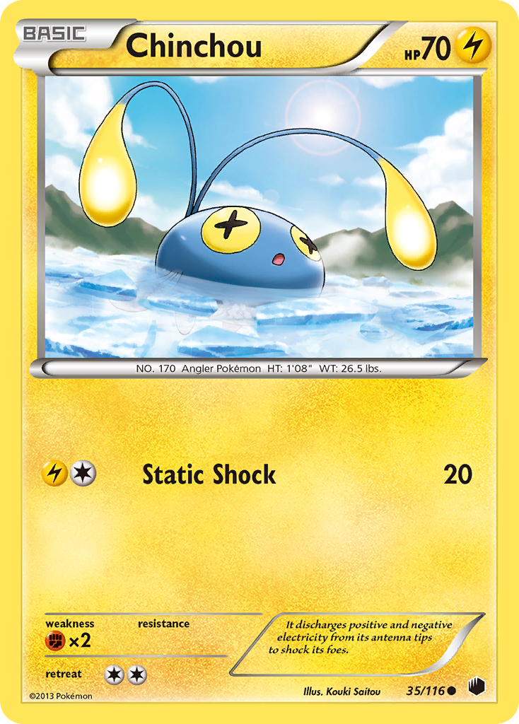 Chinchou (35/116) [Black & White: Plasma Freeze] | Silver Goblin