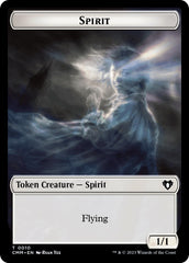 Spirit (0010) // Drake Double-Sided Token [Commander Masters Tokens] | Silver Goblin