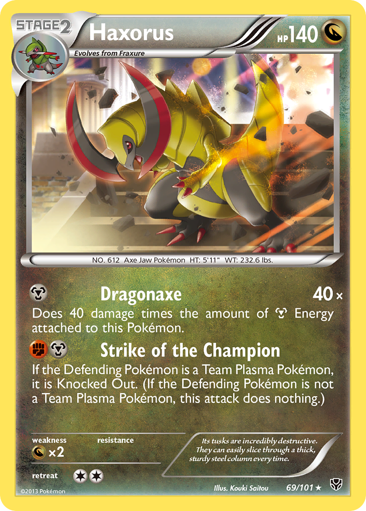 Haxorus (69/101) [Black & White: Plasma Blast] | Silver Goblin