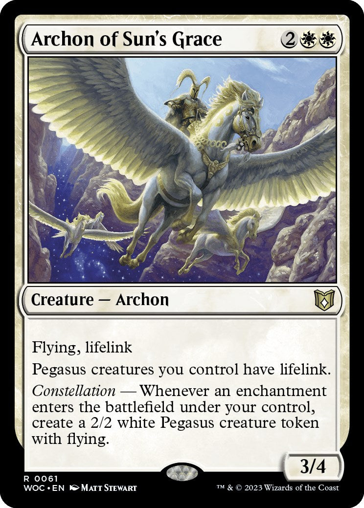 Archon of Sun's Grace [Wilds of Eldraine Commander] | Silver Goblin