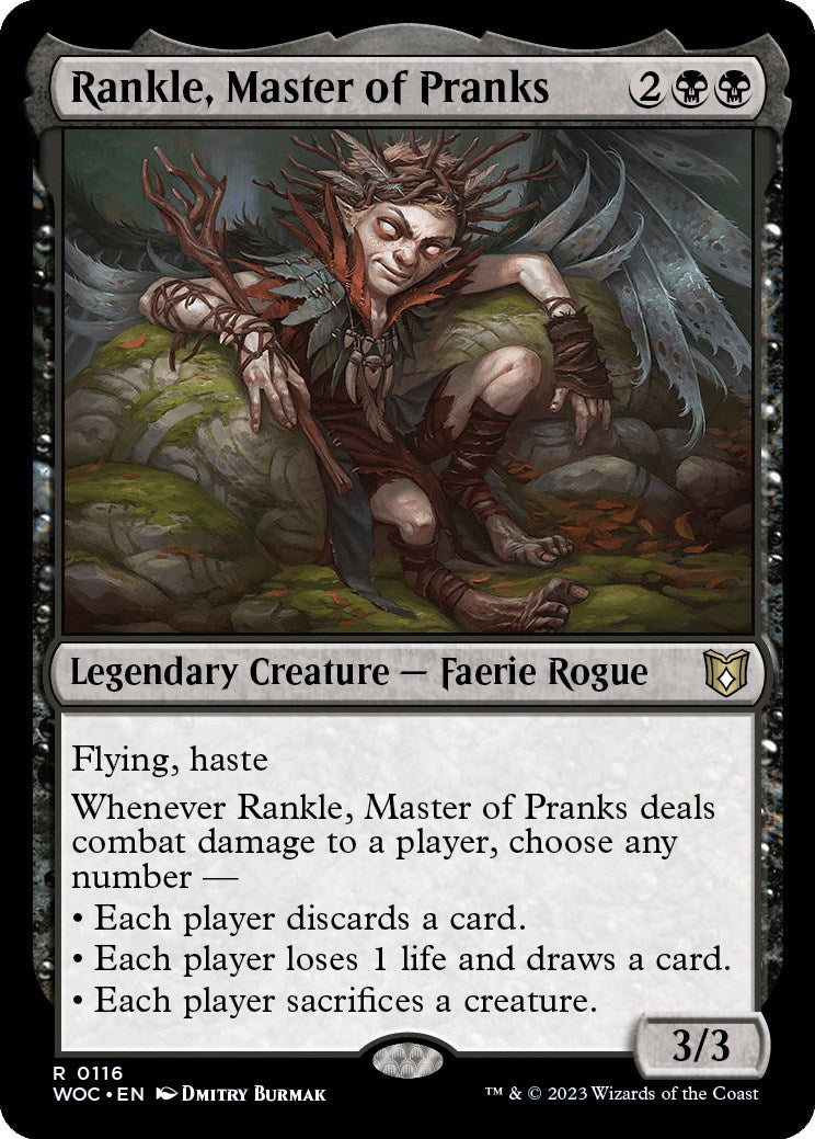 Rankle, Master of Pranks [Wilds of Eldraine Commander] | Silver Goblin