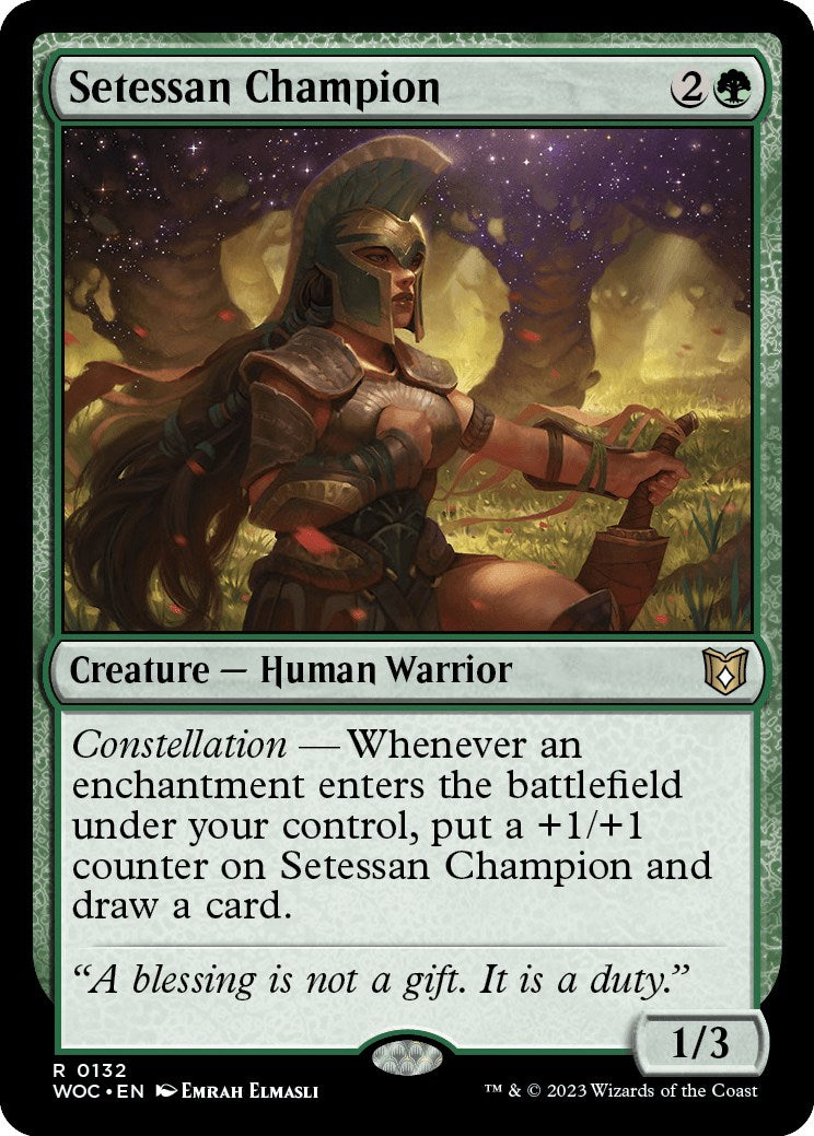 Setessan Champion [Wilds of Eldraine Commander] | Silver Goblin