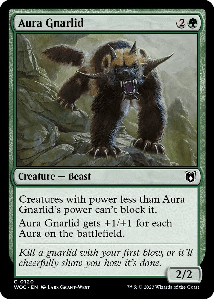 Aura Gnarlid [Wilds of Eldraine Commander] | Silver Goblin