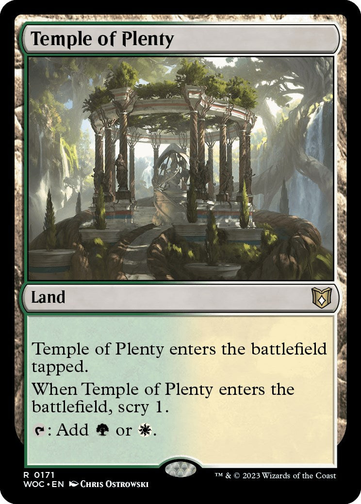 Temple of Plenty [Wilds of Eldraine Commander] | Silver Goblin