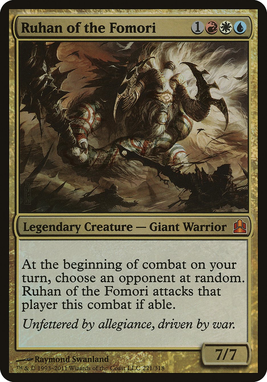 Ruhan of the Fomori (Oversized) [Commander 2011 Oversized] | Silver Goblin