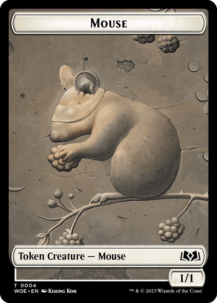 Mouse Token [Wilds of Eldraine Tokens] | Silver Goblin