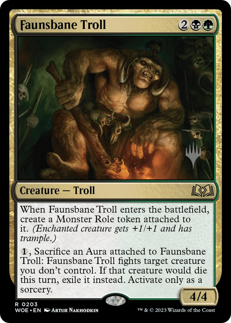 Faunsbane Troll (Promo Pack) [Wilds of Eldraine Promos] | Silver Goblin