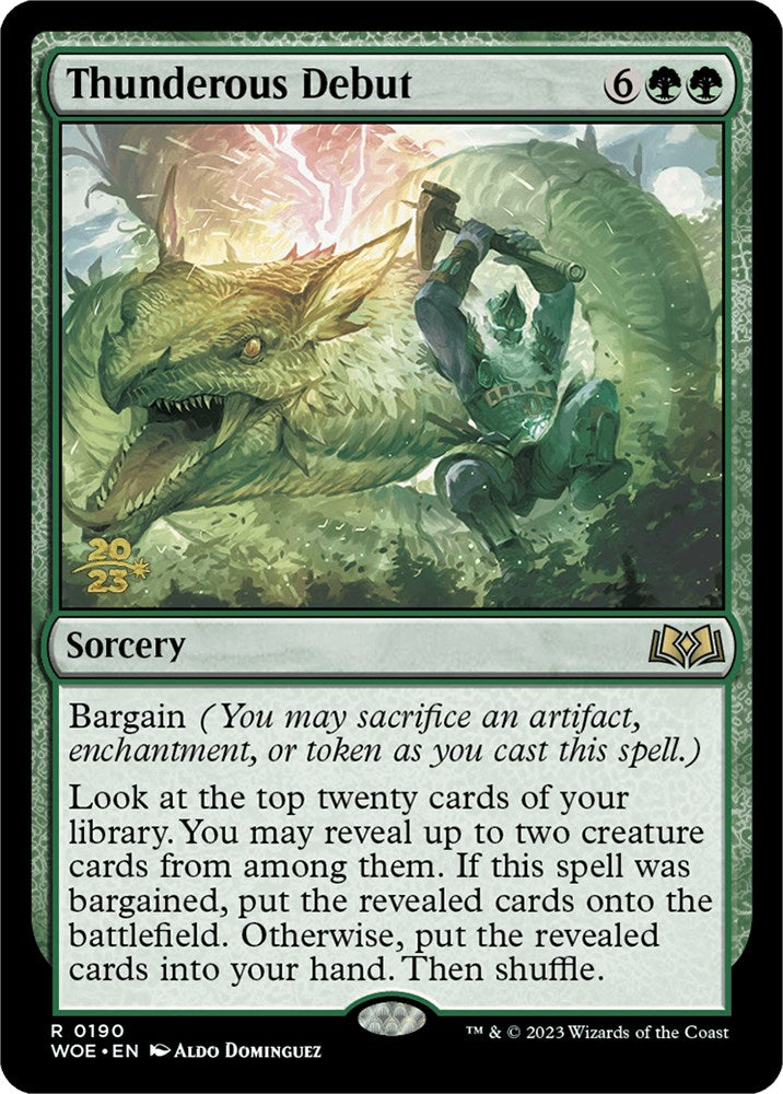 Thunderous Debut [Wilds of Eldraine Prerelease Promos] | Silver Goblin