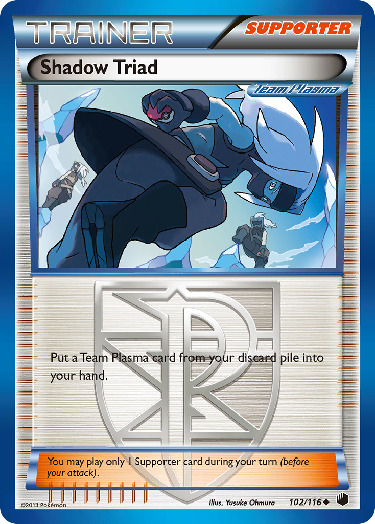 Shadow Triad (102/116) [Black & White: Plasma Freeze] | Silver Goblin