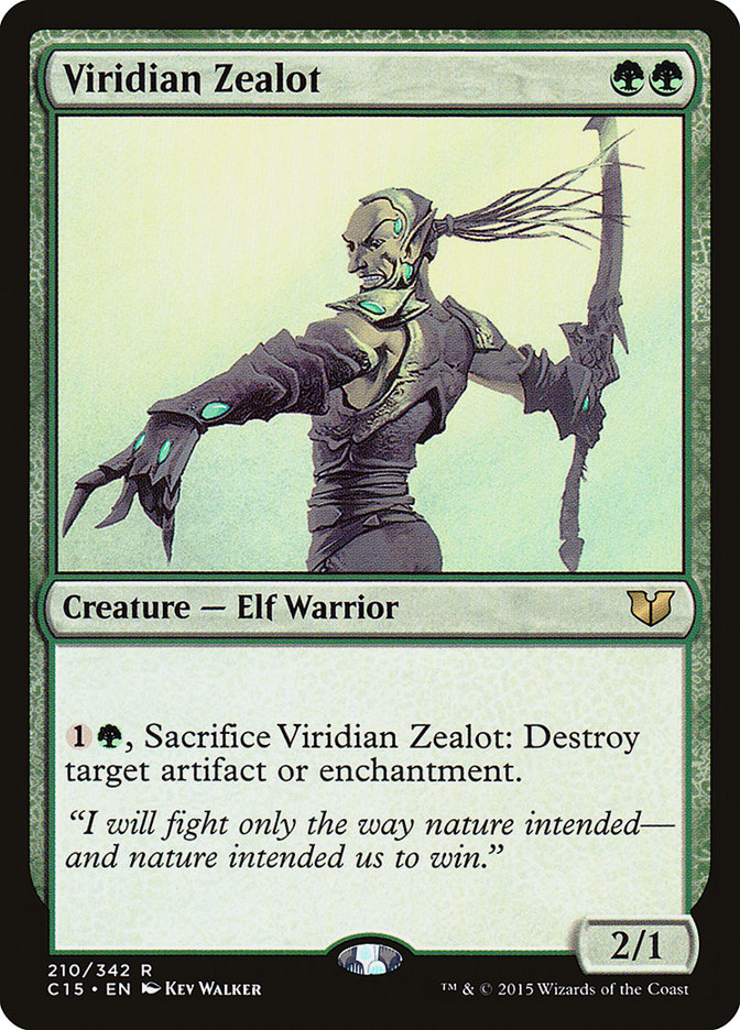 Viridian Zealot [Commander 2015] | Silver Goblin