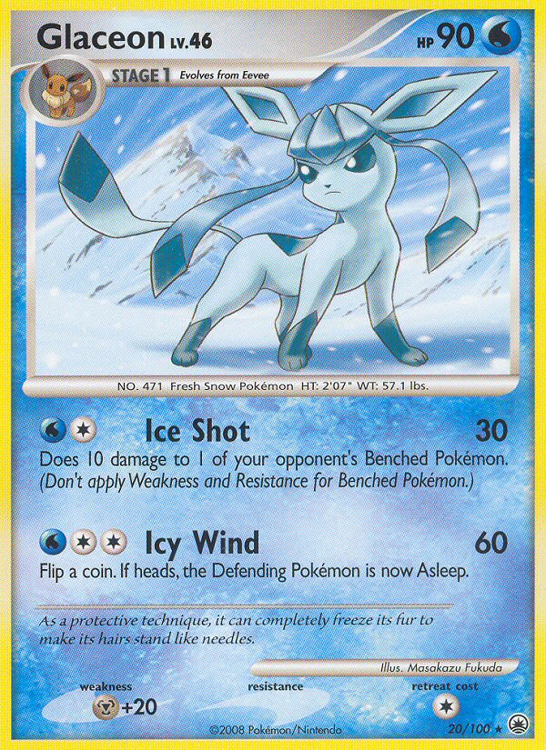 Glaceon (20/100) [Diamond & Pearl: Majestic Dawn] | Silver Goblin