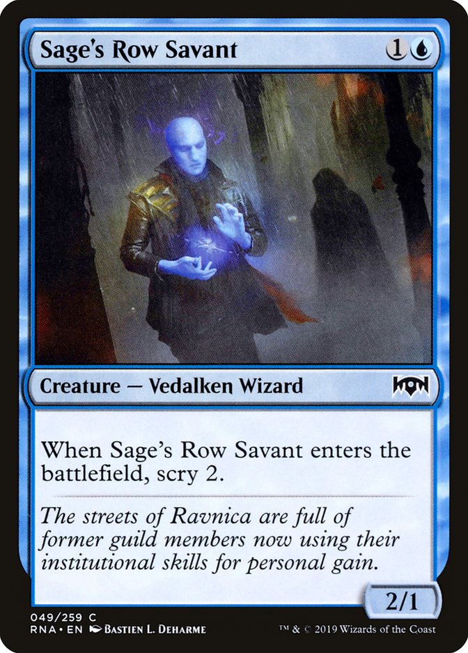 Sage's Row Savant [Ravnica Allegiance] | Silver Goblin