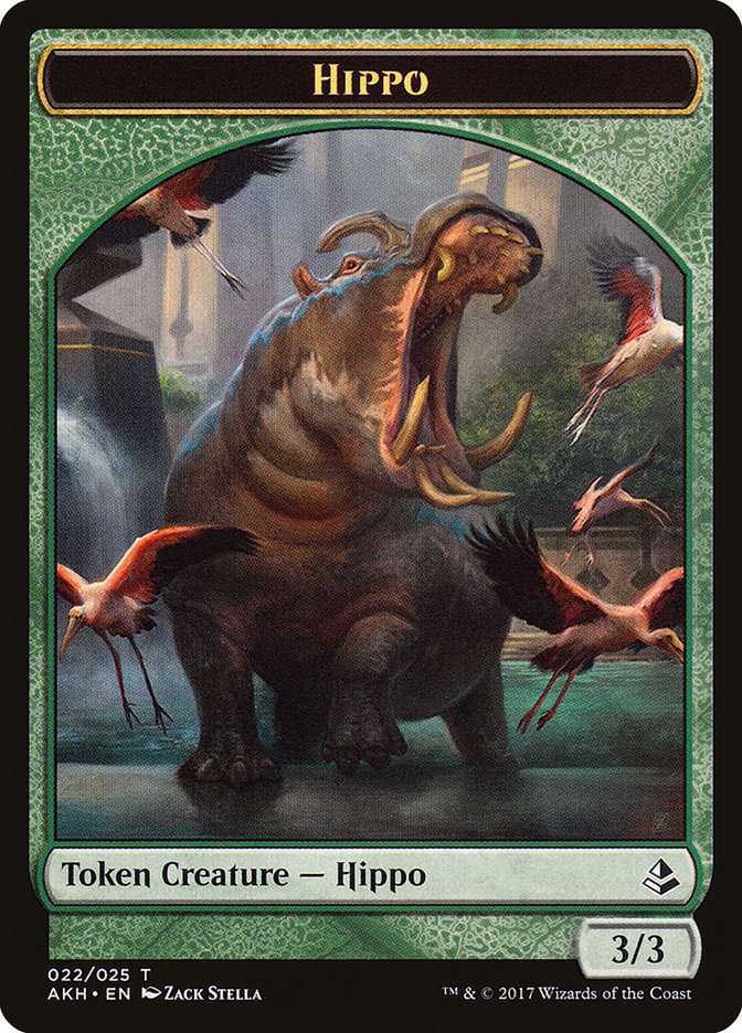 Hippo Token [Amonkhet Tokens] | Silver Goblin