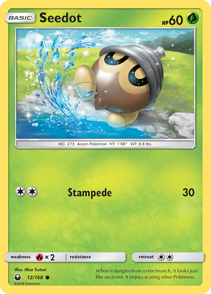 Seedot (12/168) [Sun & Moon: Celestial Storm] | Silver Goblin