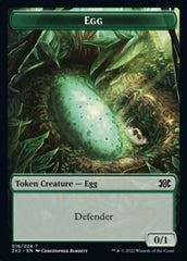 Egg // Aven Initiate Double-Sided Token [Double Masters 2022 Tokens] | Silver Goblin