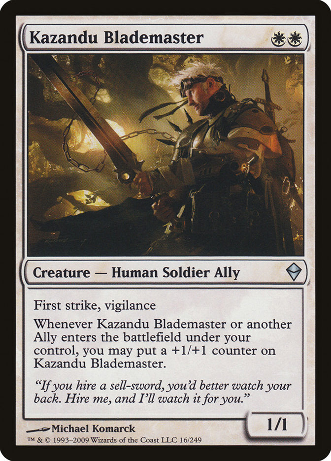 Kazandu Blademaster [Zendikar] | Silver Goblin