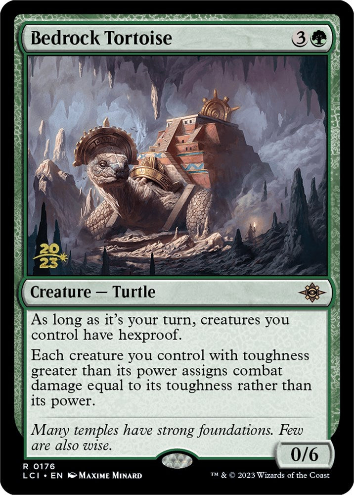 Bedrock Tortoise [The Lost Caverns of Ixalan Prerelease Cards] | Silver Goblin