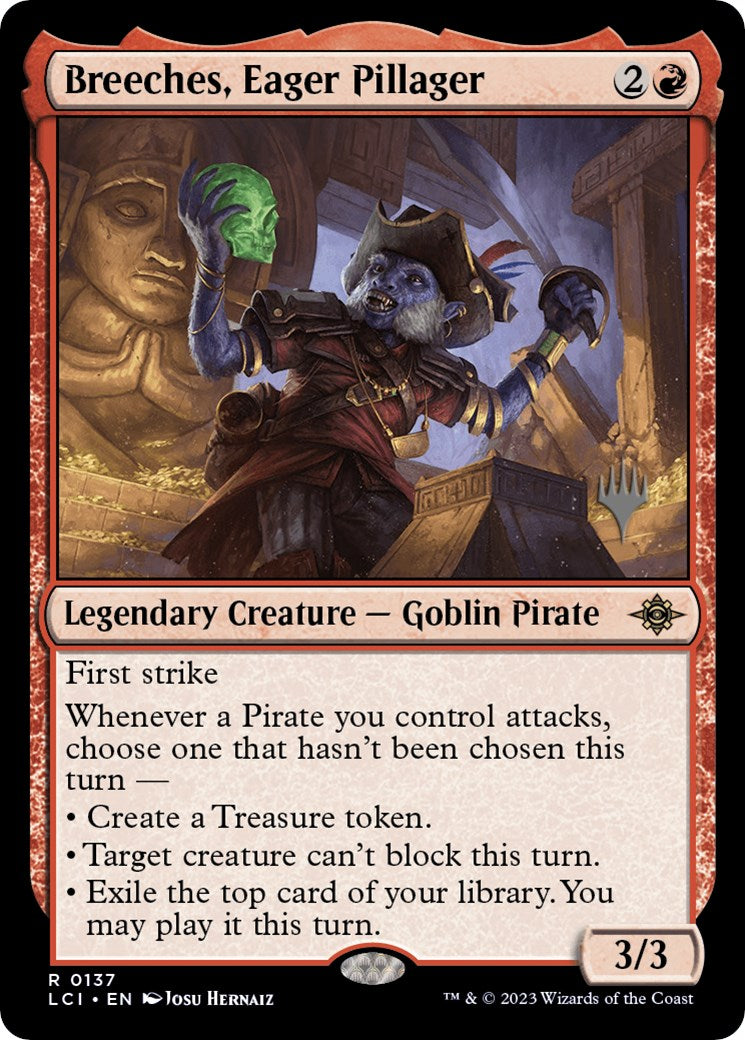 Breeches, Eager Pillager (Promo Pack) [The Lost Caverns of Ixalan Promos] | Silver Goblin